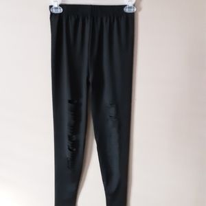 Black spliced Leggings